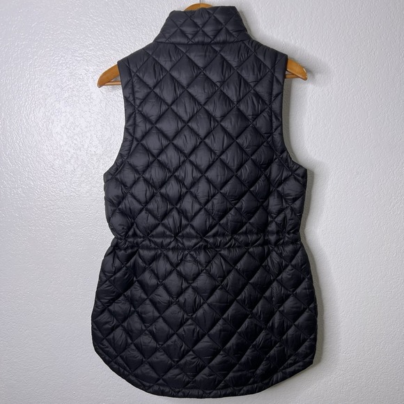 Athleta Whisper Featherless Puffer Vest Quilted Black Size Medium Women - Picture 3 of 8